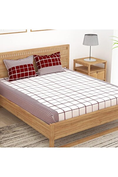 Genericc ملاءة سرير قطنية من ستوري آت هوم، عدد خيوطها 144، مناسبة لسرير مزدوج...