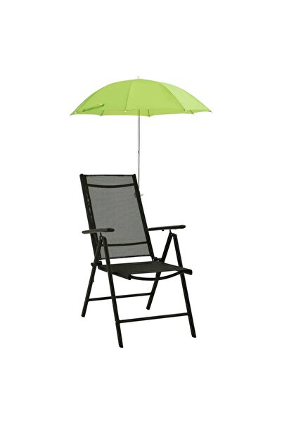 vidaxl Camping Chair Parasols 2 pcs Green 105 cm