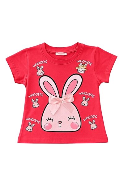 OEM Tricou roșu pentru fete 3 ani