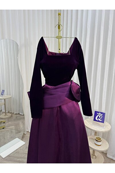 Maliha Fashion Velvet evening dress