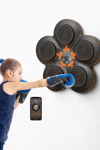 Eco Lounge Bluetooth Müzikli Boks Makinesi – LED Ekranlı, Duvara Monte Reflek...