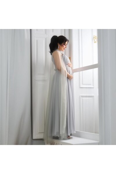 SKY dresses Grey maternity dress