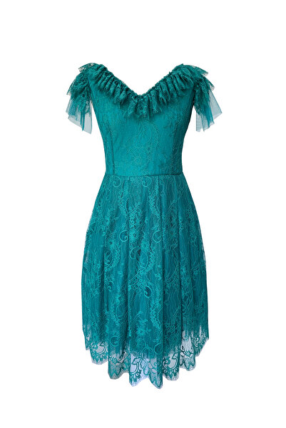 ambar studio Rochie midi din dantelă Vanessa