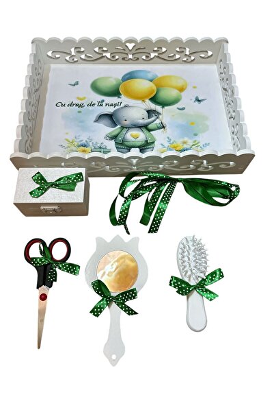 OBSIDION Tavita mot / turta plastic dantelat - verde Dumbo