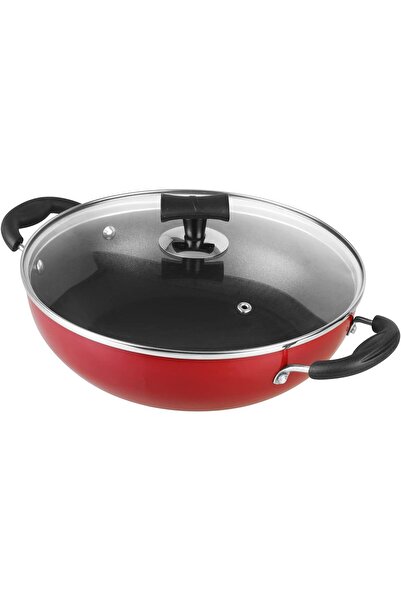 Vinod مقلاة غير لاصقة بغطاء زجاجي سعة 2 لتر (22 سم)