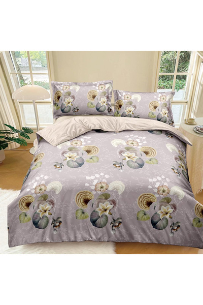 Pucioasa Double bed linen for 2 people Pucioasa, 4 pieces, Satin Cotton, DREA...