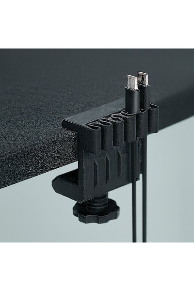 SHHOBİ Şık Masa Kenarı 5 Kanallı Kablo Düzenleyicisi - Şarj Kablosu Sabitleyi...