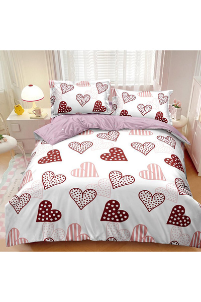 Pucioasa Double bed linen for 2 people Pucioasa, 4 pieces, Satin Cotton, DREA...