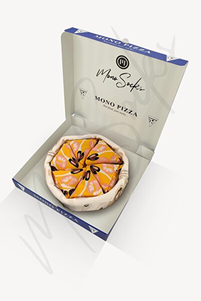 Mono Socks - 4'lü Hawaiian Pizza Pamuklu Çorap