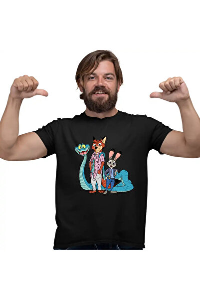 OEM Men's T-Shirt Zootopia Nick Judy Gary Zootropolis Policeman