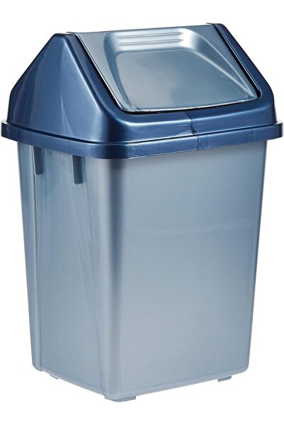 Generic Lyonstar Trash Can Green 31 cm Height x 20 Width Depth Plastic Top Open