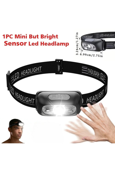 Choice مصباح رأس سينسو، مصباح يدوي LED عالي الطاقة بقوة 1500000 لومن، قابل لإ...