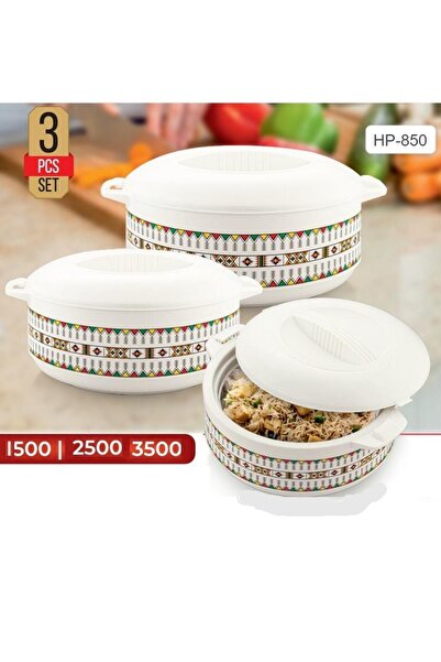 Axis Food container set with a traditional Asiri pattern, 3 pieces: 1500ml, 2...