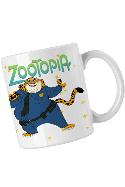 OEM Zootopia Mug Officer Clawhauser Cheetah Cop Police