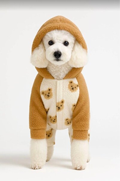 Buddy Store Premium 4 Bacaklı “Teddy Mocha” Welsoft Tulum (Çift Taraflı Yumoş)