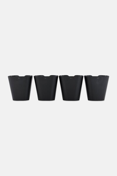 Kitchen Craft 4 Pack Wrap Holders Set, Black