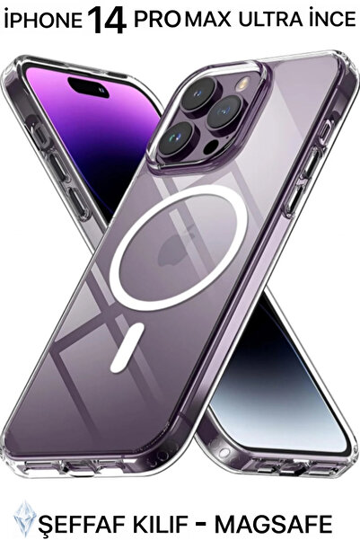 Tech&bello accessories حافظة شفافة متوافقة مع هاتف آيفون 14 برو ماكس، غطاء حم...