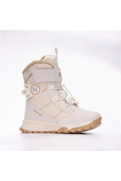 PATİK BEBE حذاء ثلج للفتيات مريح وواسع مع بطانة من الفرو ونعل مقاوم للانزلاق