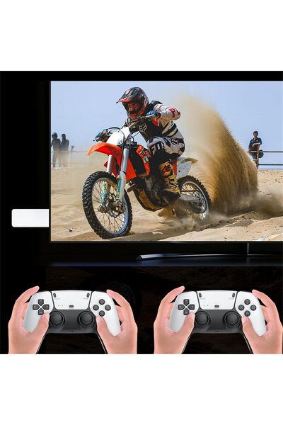 SJGAM M15 Plus 4K Ultra HD Retro Game Stick - 20000+ Games, Dual Wireless Controllers, PSP/PS1/GBA