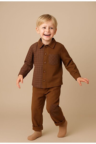 BEGONYA BEBECE KIDS ΠΑΝΤΕΛΟΝΙ ΠΟΥΚΑΜΙΣΟ ΔΙΠΛΟ ΣΕΤ