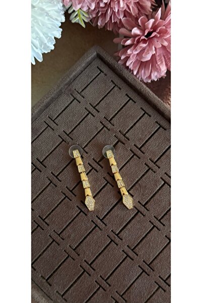 KAD COLLECTION أقراط ثعبان مرصعة بالأحجار