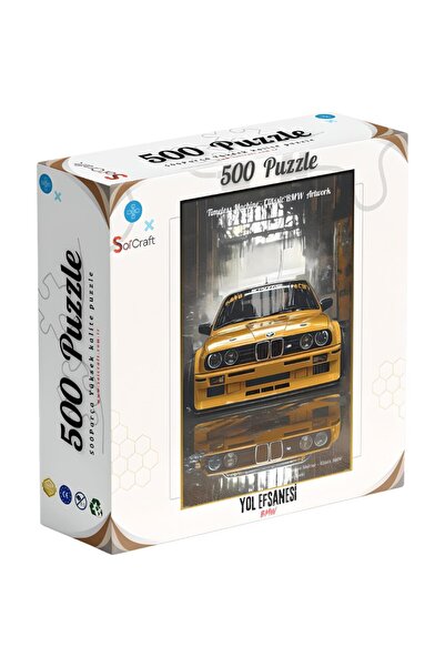 AyrStore BMW Klasik Araba Temalı 500 Parça Puzzle