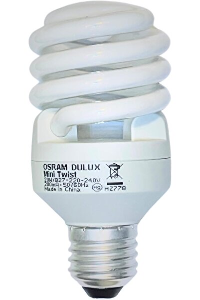 Osram مصباح موفر للطاقة T3 Twist بقوة 20 واط