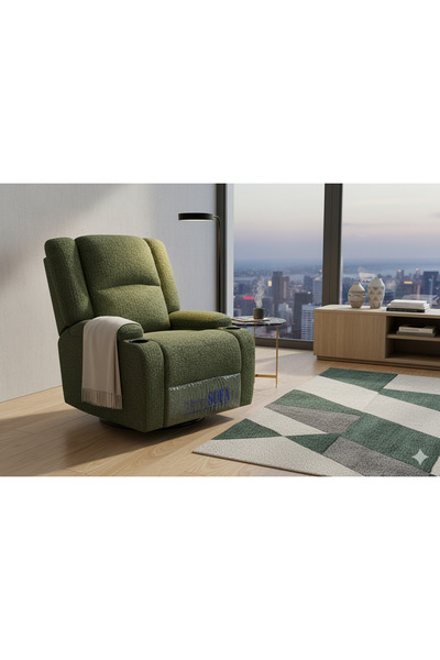 NZONE STORE كرسي استرخاء هزاز دوّار فاخر قابل للإمالة – راحة سينمائية بتصميم ...