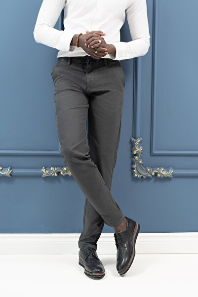 PERPANT Slimfit Beli Threaded Cotton Gabardine Winter Jogger Pants