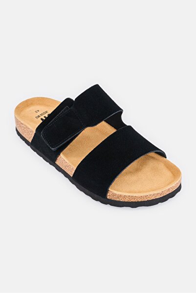 JASON WU Men Slip On Cork Sandal, Black