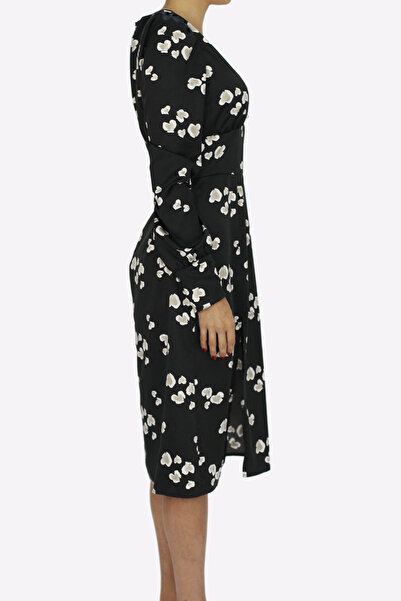 ambar studio Rochie midi din mătase cu imprimeu floral Posie