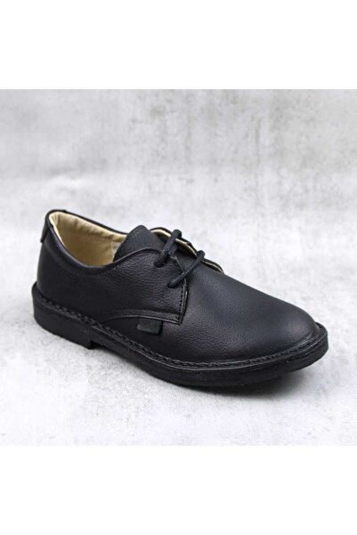 tino Pantofi unisex , pentru copii , din piele naturala 853-NEGRU/P
