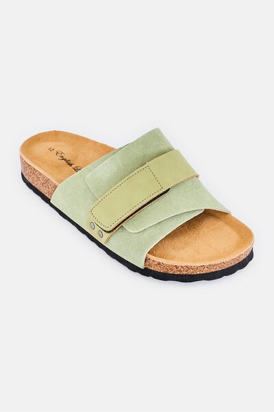 English Laundry Men Slip On Sandals, Olive