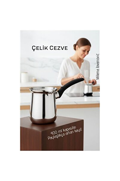 Skygo إبريق قهوة من الفولاذ 400 مل - إبريق للقهوة والحليب