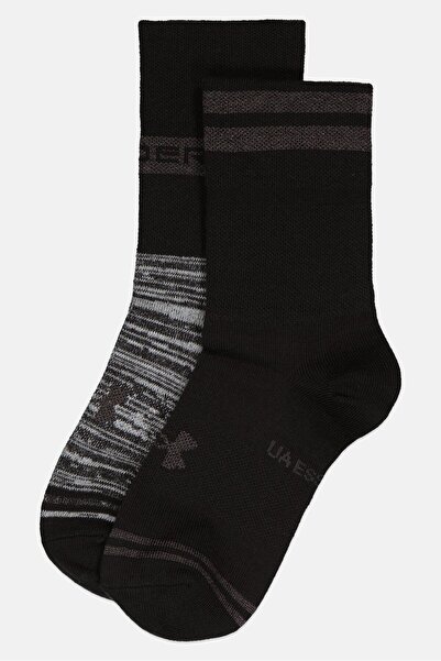 Under Armour Men 2 Pairs Brand Logo Mid Crew Socks, Multicolor