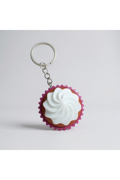 Dekor Cupcake Design Click Keychain |   Fun Keychain That Makes a “Click” Sound When Pressed