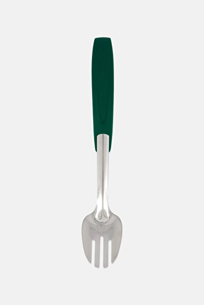 masterclass Stainless Steel Salad Fork, Green