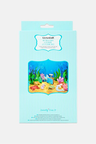 Kitchen Craft Sweetly Does It 3D Standing Under The Sea Cookie Cutter Set, Si...