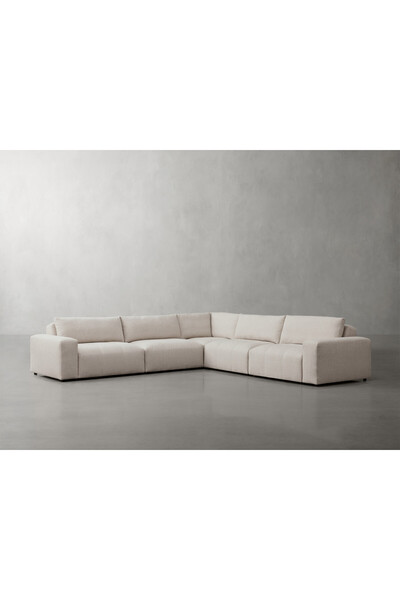 Palma homez روبال | كنبة زاوية حرف L شانيل وخشب سويدي - بيج - أرنتا - 300x300...