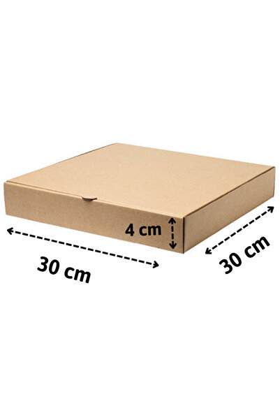Koli Center Pizza Kutusu Kahverengi 30x30x4 (100 ADET)
