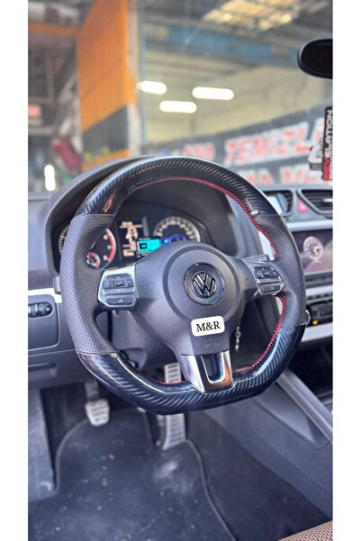 M&R OTO KILIF AKSESUAR Volkswagen Scirocco Parlak Kristal Karbon Deri Kaplama...