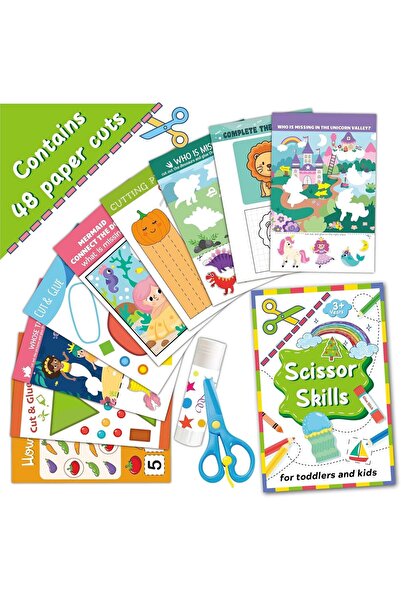 Generic Preschool Cutting and Pasting Activity Book