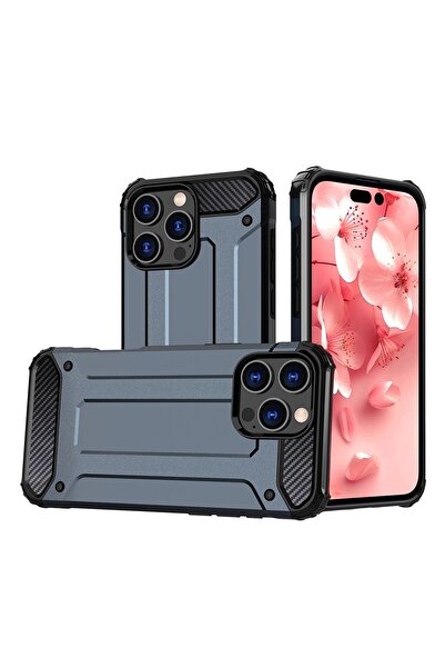 OEM iPhone 16 Pro Max Rugged Hybrid Armor Case - Blue