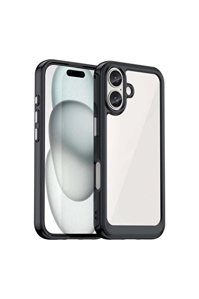 OEM Carcasă Outer Space pentru iPhone 16 - Negru