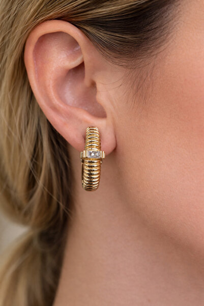 charmove ile kendinizi şımartın أقراط Xuping Rose Gold طويلة من الفولاذ للنساء