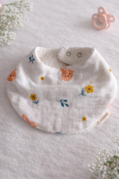 S.Y.M BABY 100% Cotton Double-Sided Towel Muslin Baby Collar, Scarf