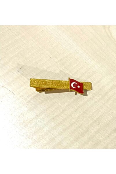 SANAT TACİRİ Vintage Kiravat İğnesi Türk Bayrağı Temalı Kiravat İğnesi