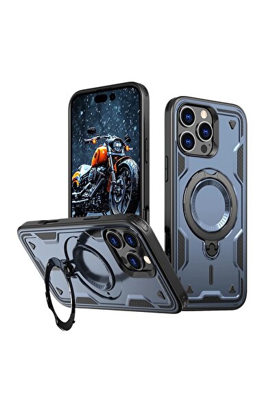 OEM Съвместим с MagSafe хибриден брониран калъф за iPhone 16 Pro