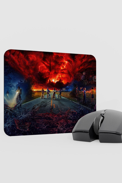 mousepad bastir Stranger Things V3 22X18 Gaming Rubber Non-Slip Base Mouse Pa...