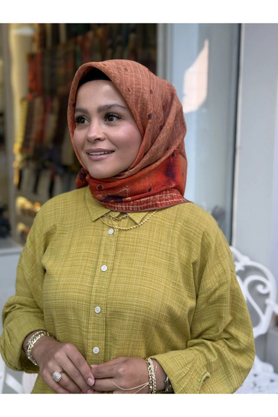 La Boutique Eşarp La Boutique Yaz/Güz Serisi Organik Desenli Eşarp